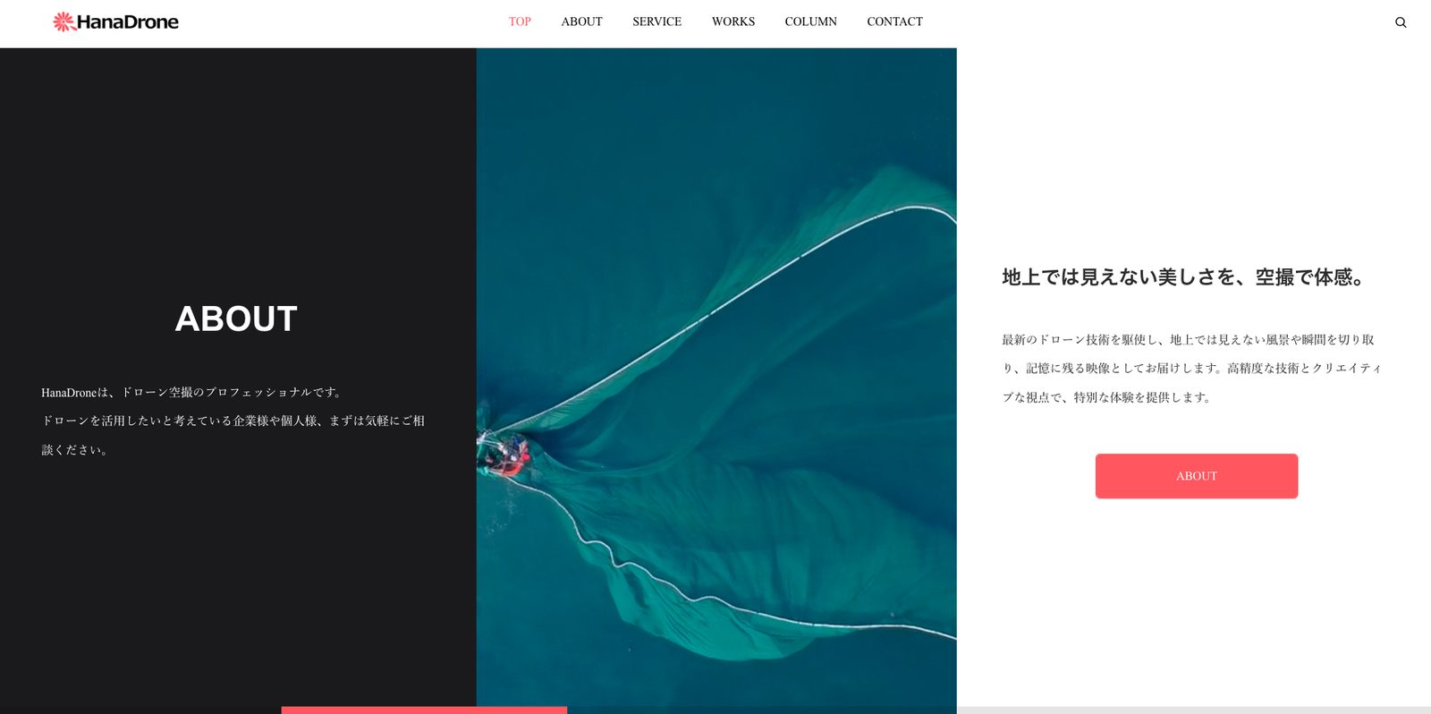HanaDrone Webサイト