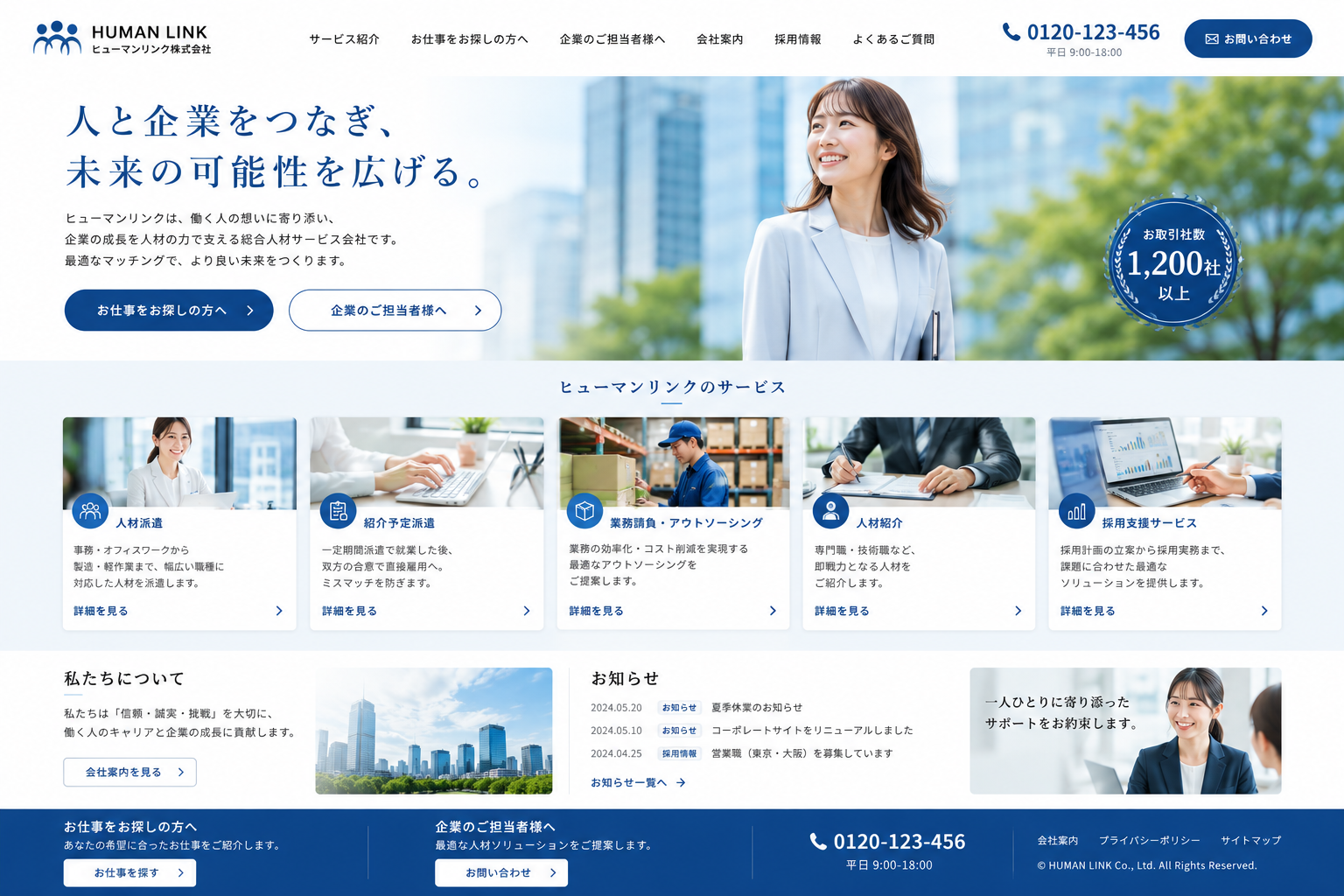 サンプル：ヒューマンリンク株式会社